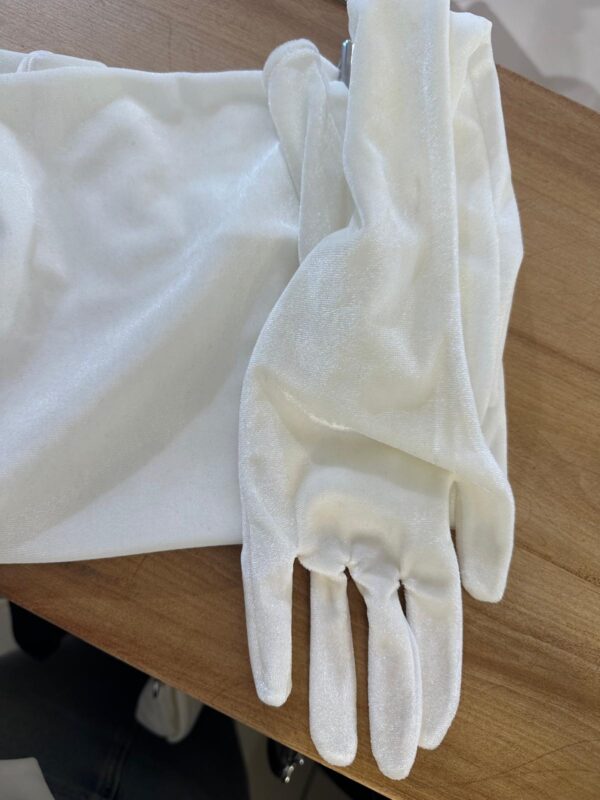 BOLERO CATIFEA  ALB CU MANUSI