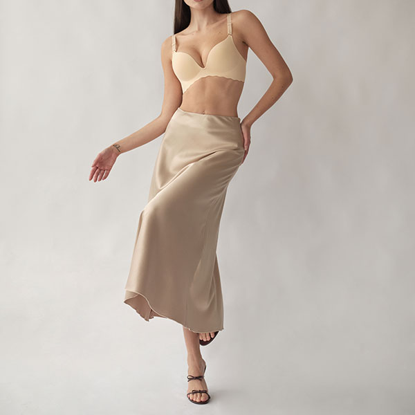 FUSTA MIDI ATLAS BEJ - imagine 2