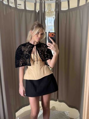 CORSET AURIU BASCA CU BRETELE