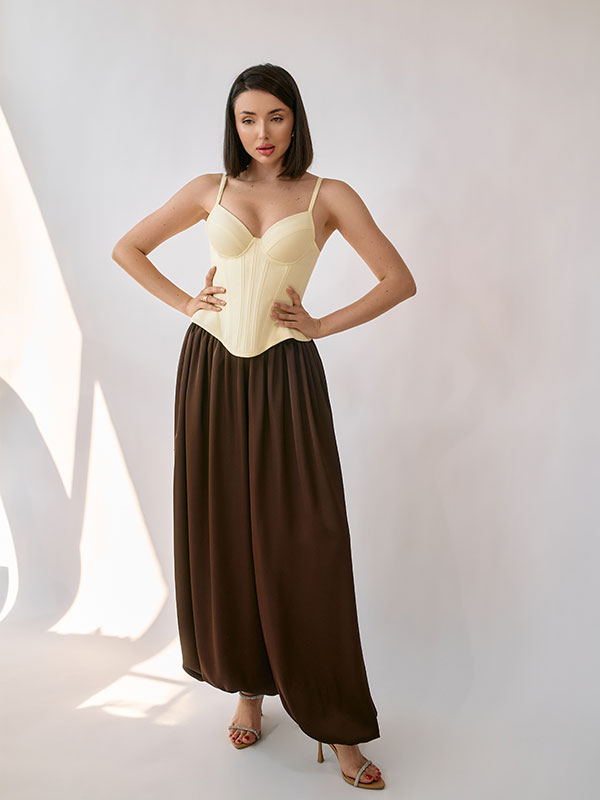 CORSET BASCA CU CUPA LEMON - imagine 2