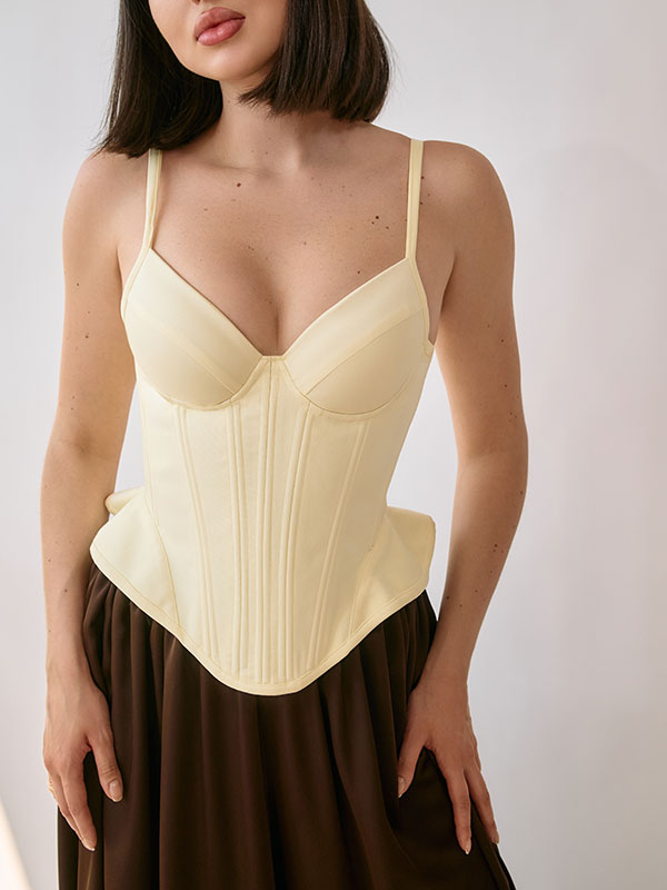 CORSET BASCA CU CUPA LEMON