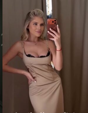 ROCHIE ATLAS BEJ CU INSERTIE DANTELA