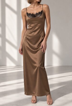 ROCHIE ATLAS BEJ CU INSERTIE DANTELA